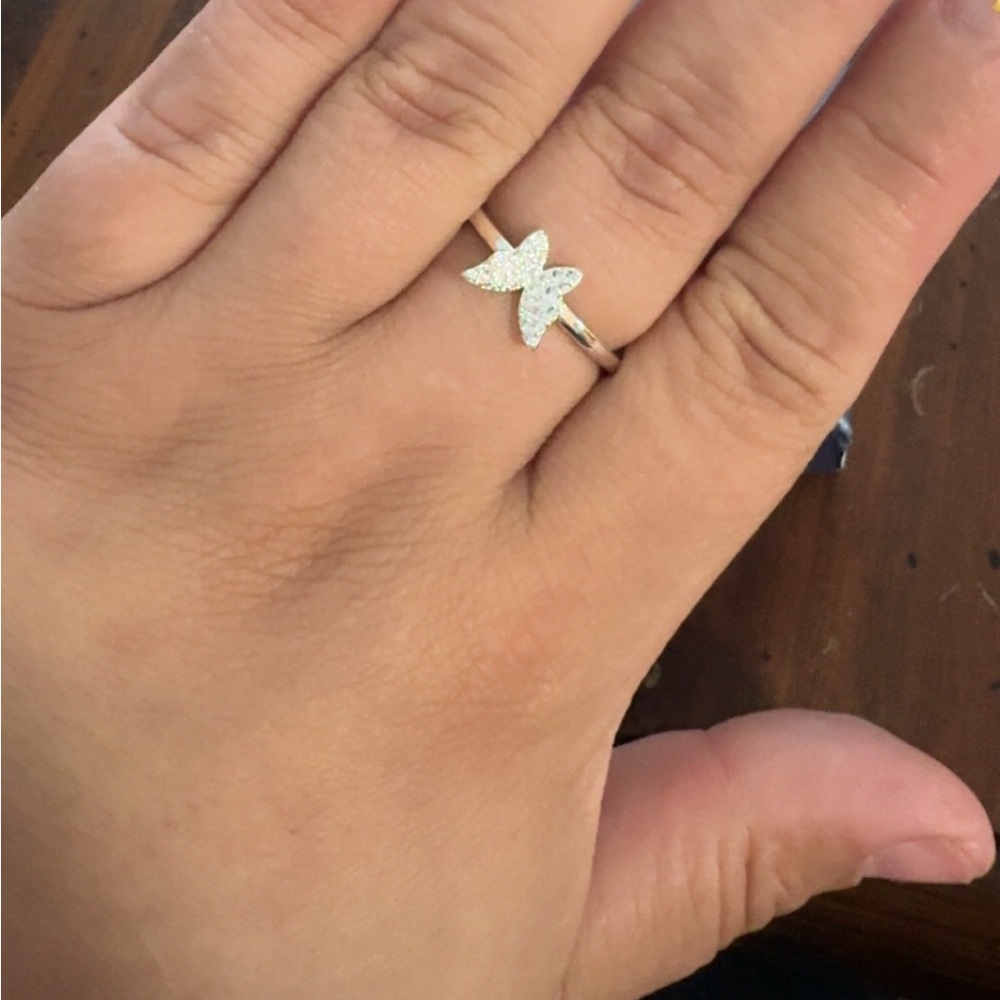 Sterling silver butterfly ring size 10